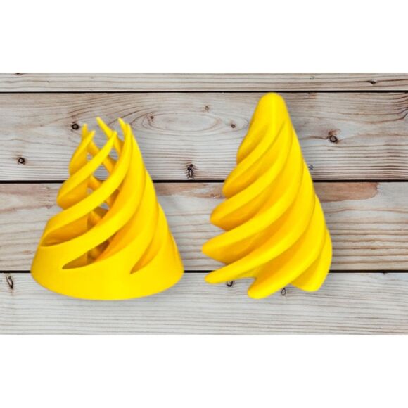 Pass Through Fidget Cone - 2-1/2" x 2" - Yellow #3010-10 - Picture 3 of 3